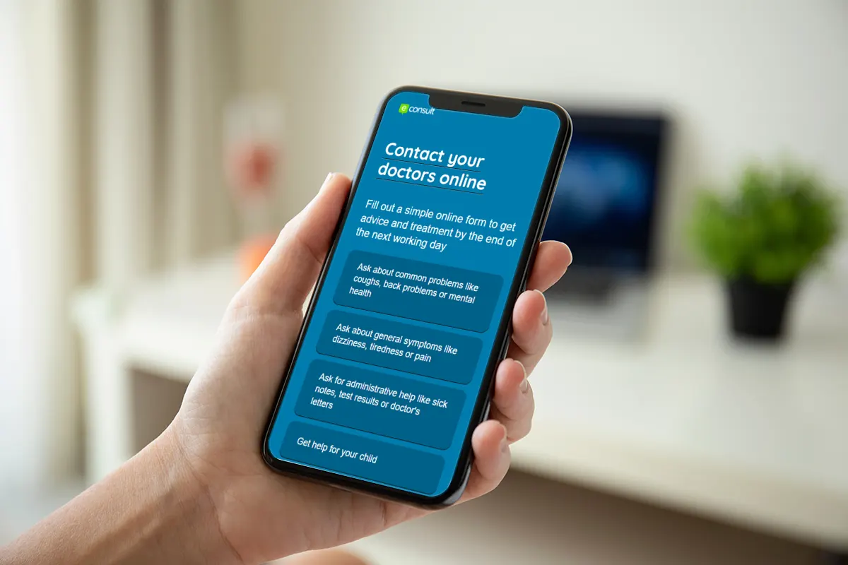 Image of man accessing eConsult